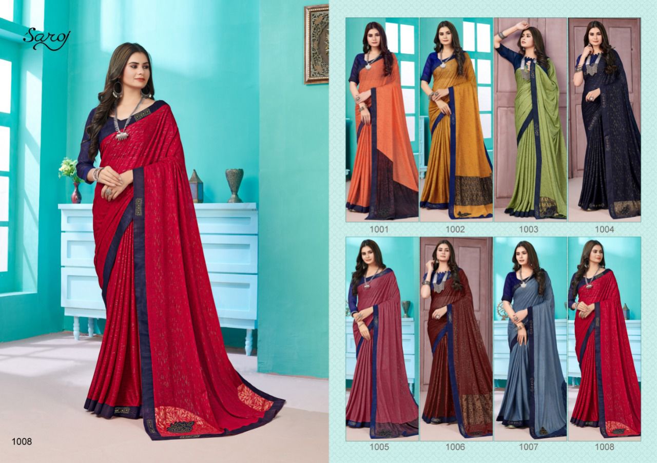 Saroj Kala Kriti Festive Wear Designer Lycra Latest Saree Collection